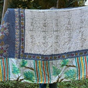 Reversible Kantha quilt- twin size